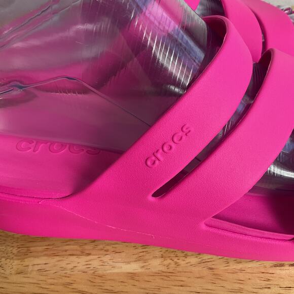 Crocs Womens Getaway Strappy Sandals Pink Crush Womens size 8 - Picture 4 of 12